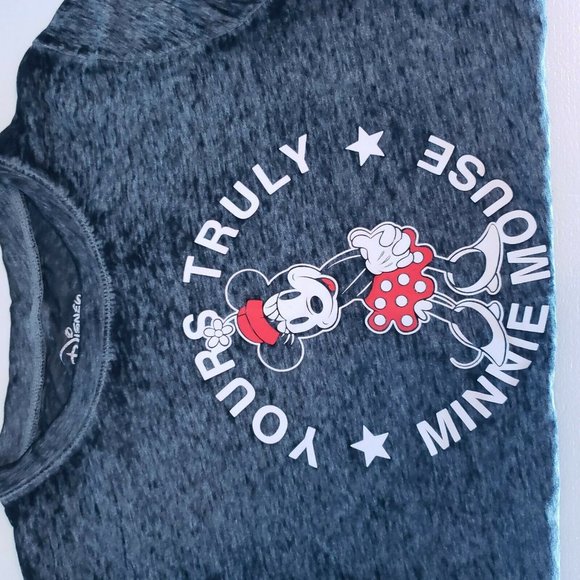 Disney Medium Adults Minnie Mouse Yours Truly Gray - Picture 7 of 10